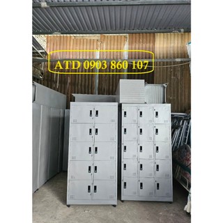 Tủ locker văn phòng đựng đồ cá nhân cho công nhân viên an toàn dày dặn giá rẻ tại xưởng HCM