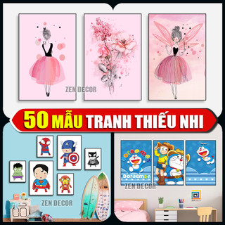 TRANH THIẾU NHI CÓ KHUNG - tranh ngộ nghĩnh dành tranh cho bé trai và bé gái.