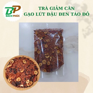 Trà gạo lứt đậu đen táo đỏ 500g - trà giảm cân - trà thảo mộc - bách phúc đà nẵng
