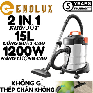 Máy hút bụi công nghiệp thùng inox gia đình công suất lớn 1200W dung tích 12L Ướt- Thổi, bảo hành 1 năm