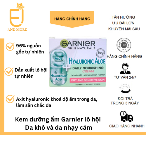 Kem dưỡng ẩm Garnier lô hội ban ngày  50ml