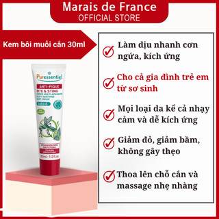 Kem Thoa làm dịu vết muỗi đốt cho trẻ em Puressentiel Anti-Pique Soellow Cream 30ml