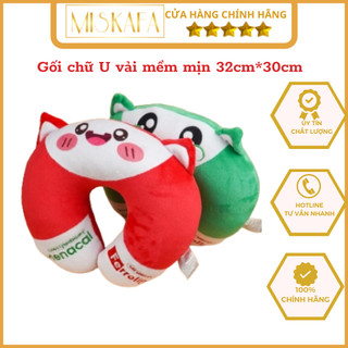 Gối chữ U, gối cổ chất lượng cao kích thước 32cm x 30cm chất liệu vải dệt kim mềm mại êm ái