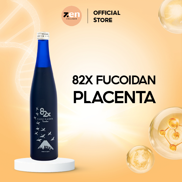 ZEN Nước Uống Bảo Vệ Sức Khỏe FUCOIDAN PLACENTA CHIẾT XUẤT TỪ TẢO NÂU MOZUKU (450000mg Placenta, Fucoidan) (500ml)