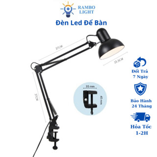 Đèn học kẹp bàn PIXAR bóng LED chống cận bảo vệ mắt, đèn kẹp bàn chắc chắn bảo hành 2 năm