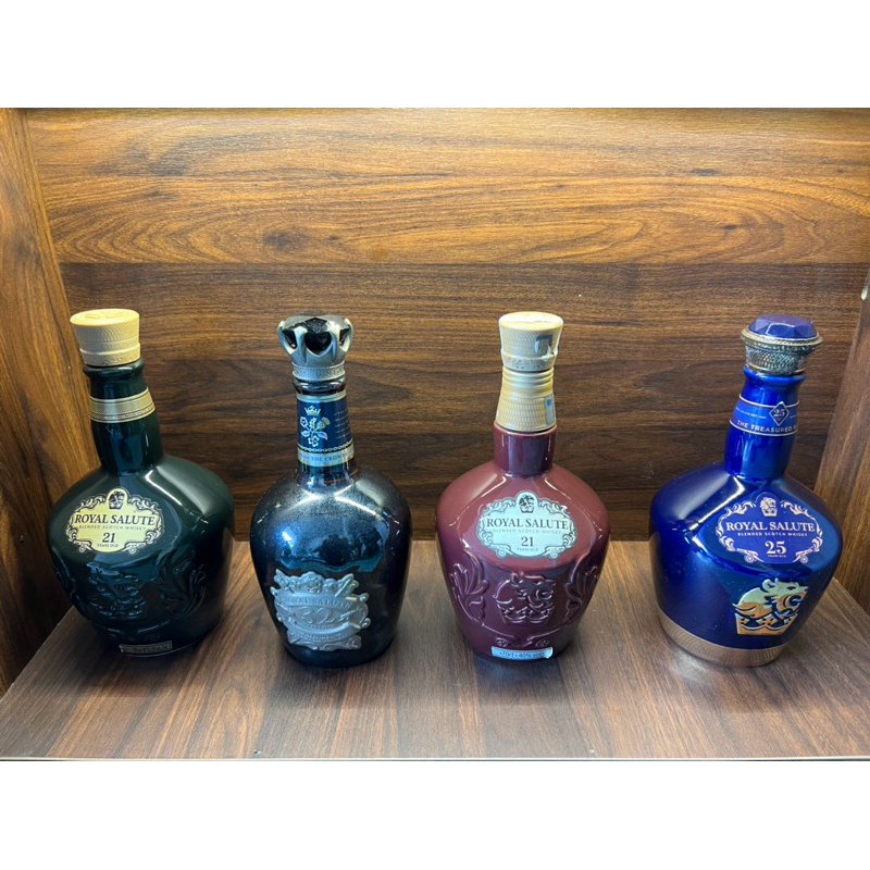 Vỏ chai chivas 21 25 32, Bộ vỏ chivas chai gốm sứ, bản thường, bản cổ. thể tích 500ml, 700ml