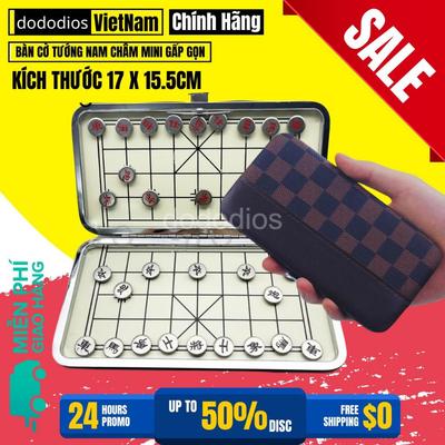 Cờ Tướng Nam Châm Bỏ Túi Có Bàn Là Hộp Đựng Kích Thước 17 X 15.5cm Chính Hãng Dododios