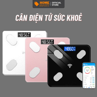 Cân điện tử sức khỏe Unpublic có kết nối Bluetooth đo 17 chỉ số cơ thể độ chính xác cao tiện lợi cho gia đình