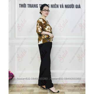 Bộ trung niên cho mẹ lụa mango mềm mát không nhăn_ms526 bộ lụa mango