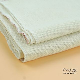 Vải aida mềm thêu len nổi punch needle Tiệm tạp hóa nhà May 50x80cm 50x160cm 100x160cm (không may viền)