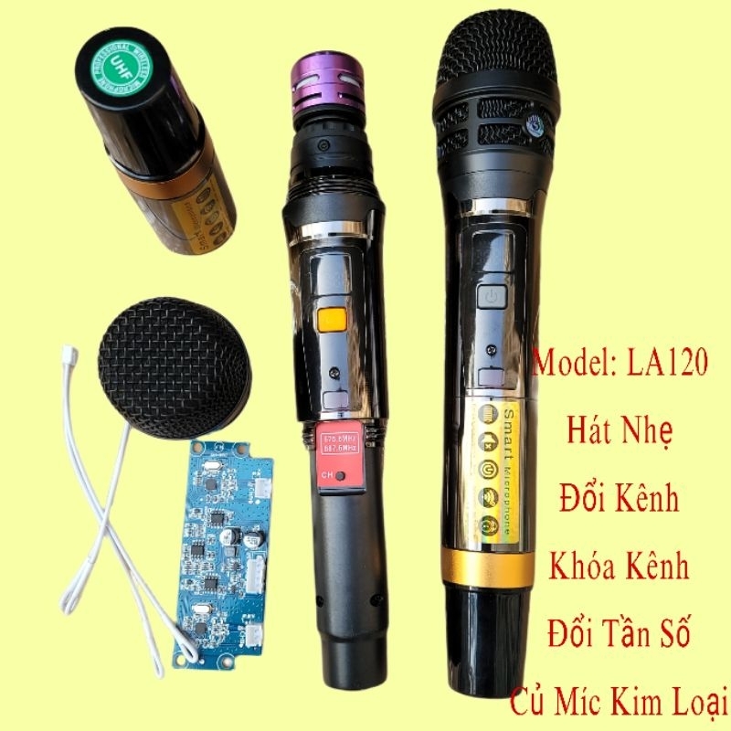 Micro Cao Cấp Củ Kim Loại Hát Nhẹ LA120