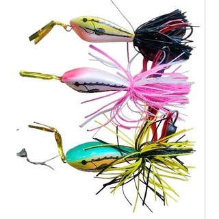 Mồi câu lure nhái gỗ 3d