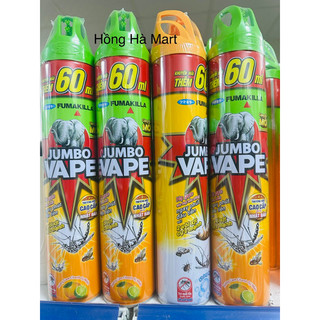 Bình xịt muỗi jumbo hương chanh chạ 300ml-600ml