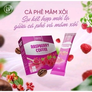 Raspberry coffee cà phê mâm xôi phương trinh Jolie hộp 15gói chính hãng