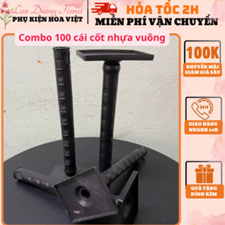 [GIÁ SỈ] Combo 50 -100 cốt nhựa, cốt vuông cắm hoa dùng để cắm hoa tươi, hoa sáp, hoa Handmade...
