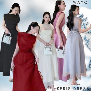 [Keris Dress] Đầm WAYO thiết kế tơ cao cấp set váy hai dây kèm áo thắt nơ eo cách điệu xinh đẹp