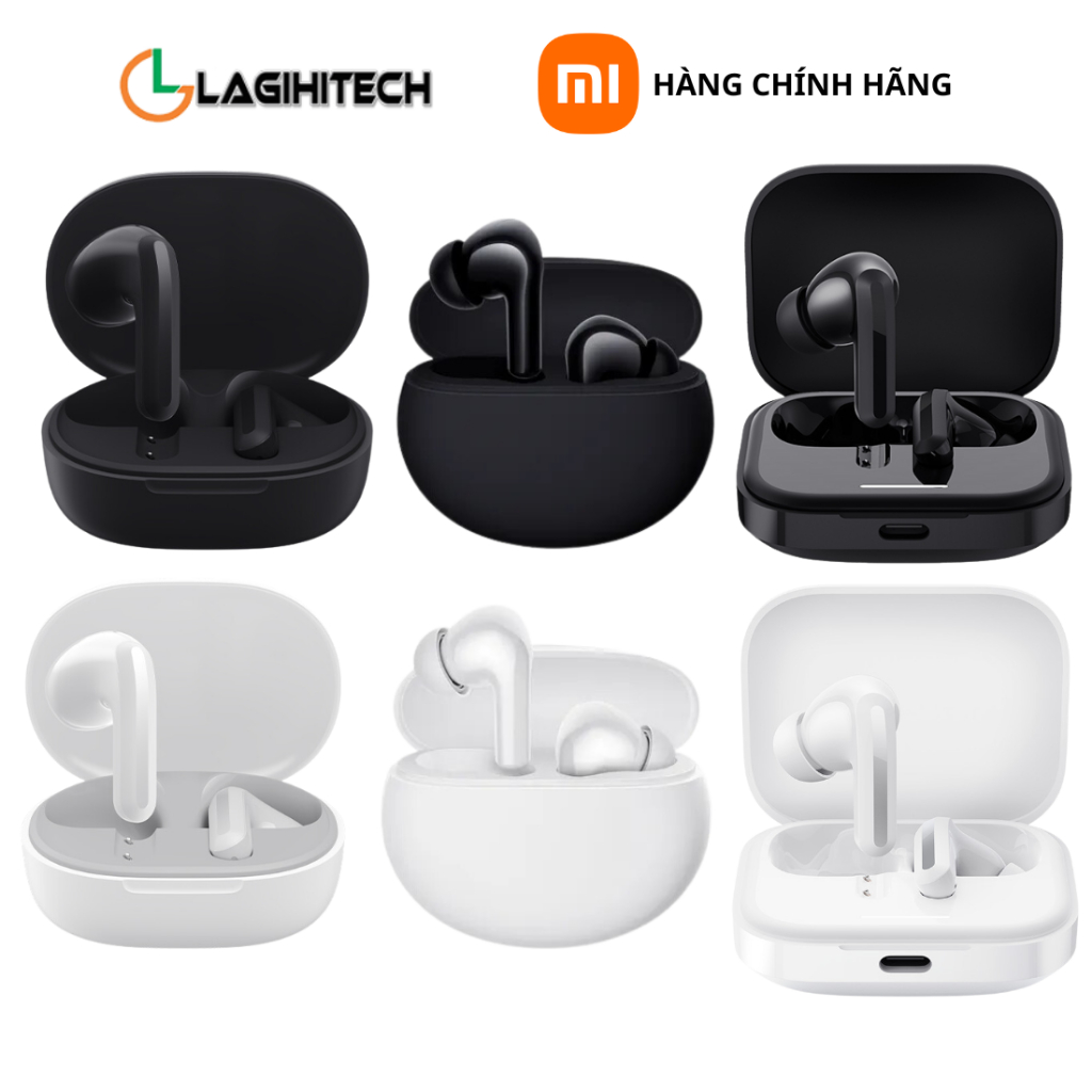 Tai nghe Redmi Buds 4 Lite / Buds 4 Active / Buds 5 ( Đen / Trắng ) Bản Quốc Tế - Chính hãng FPT , Bảo Hành 12 Tháng