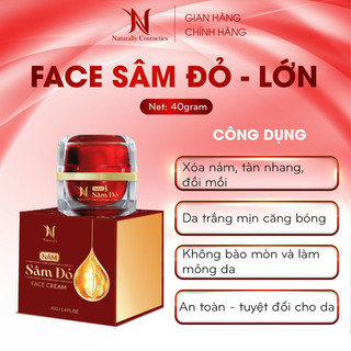 Kem face nám sâm đỏ naturally size lớn 40gr.