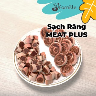 [MEAT PLUS]Snack Gặm Sạch Răng Cho Chó JFamille, Loại Bỏ Mảng Bám. Treat Thưởng Dinh Dưỡng. Gói 180gr - JF53