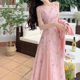 Sét Váy Đan Dây Eo Dáng Dài  Kèm Khoác  Áo Thun Gân JARI - CLOTHES Phong Cách Nhẹ Nhàng Dễ Thương