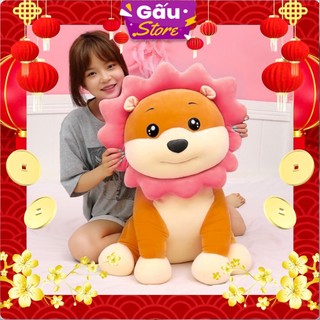 Gấu Bông Sư Tử Ngồi - Sư Tử Nhồi Bông Cute Cao Cấp Mềm Mịn Siêu Dễ Thương