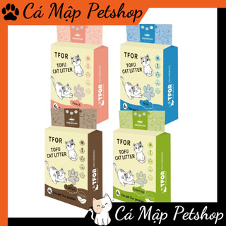 Cát đậu nành cho mèo TFOR PREMIUM, Cát đậu nành Tfor hữu cơ túi 6L