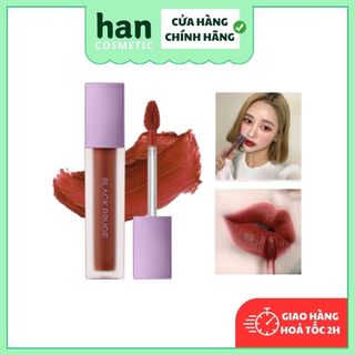 Son kem lì Black Rouge màu A12 nâu đỏ, Son Blackrouge vỏ tím A12 - hancosmetic.shop