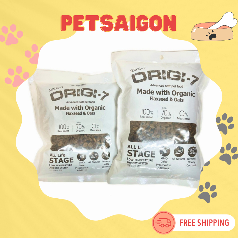 [Origi-7 gói 200g, 400g] THỨC ĂN HẠT MỀM HỮU CƠ CHO CHÓ