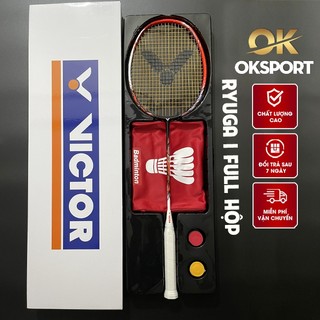 Vợt Cầu Lông Victorr Full Hộp Khung Carbon Trợ Lực Căng Sẵn 11Kg Căng Max 12,5Kg Tặng Kèm Quấn Cán Túi Nhung Và Vòng Tay