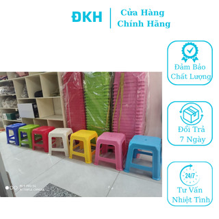 Ghế nhựa lùn sọc vỉa hè nhiều màu