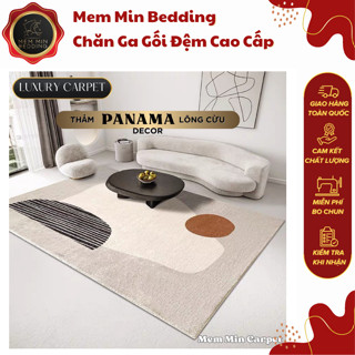 Thảm Panama lông cừu MemMinBedding họa tiết sang chảnh tạo sự trang trọng cho căn nhà (2) -  Memminbedding