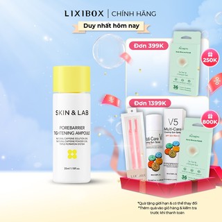 Tinh Chất Se Khít Lỗ Chân Lông SKIN&LAB Với 35% Caffeine Tự Nhiên Porebarrier Tightening Ampoule 35ml Refill