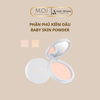 Phấn phủ kiềm dầu baby skin powder m.o.i cosmetics