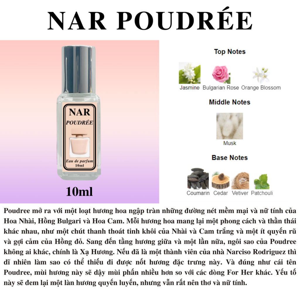 Nước hoa Nữ - Nar Poudree EDP