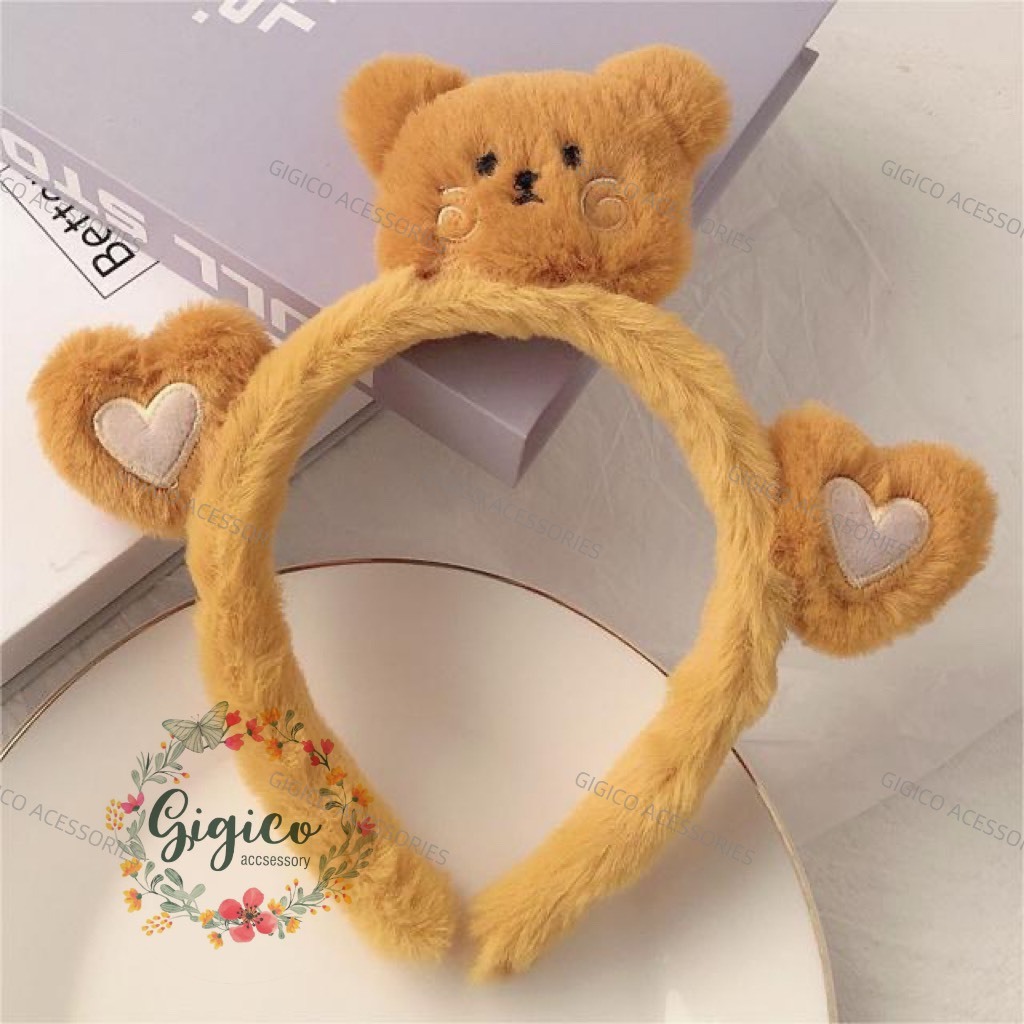 Cài tóc hình thú gấu, hoa, cà rốt thời trang Hàn Quốc dễ thương vui nhộn