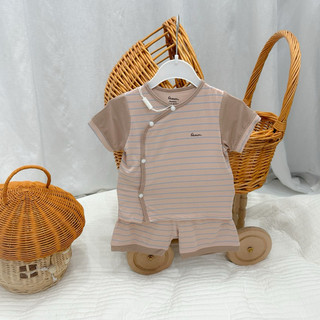  Bộ quần áo cộc tay sơ sinh chất sợi tre mềm mát cho bé 3-7kg