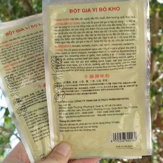 Bột Gia Vị Bò Kho Gói 25gr
