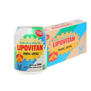 Thùng 20 lon nước tăng lực lipovitan mật ong 250ml