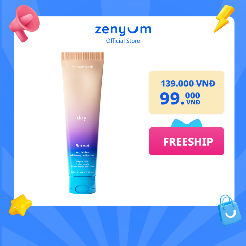 Kem Đánh Răng Zenyum Fresh Ngày/Đêm (100mL)