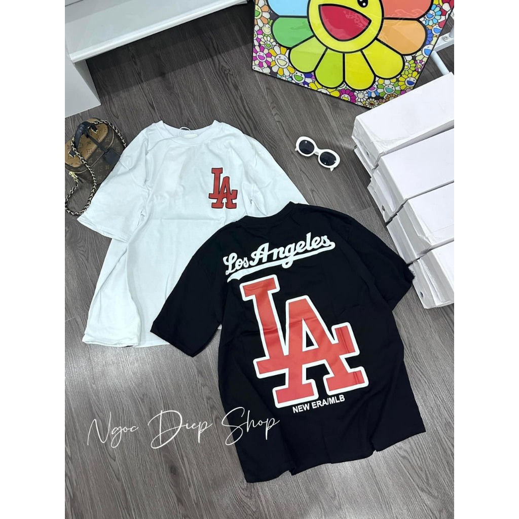 Áo phông nam nữ MLB in họa tiết chữ Los Angeles A151 đỏ hai mặt. Áo thun Unisex Nam Nữ Trẻ trung 2024 | BigBuy360 - bigbuy360.vn