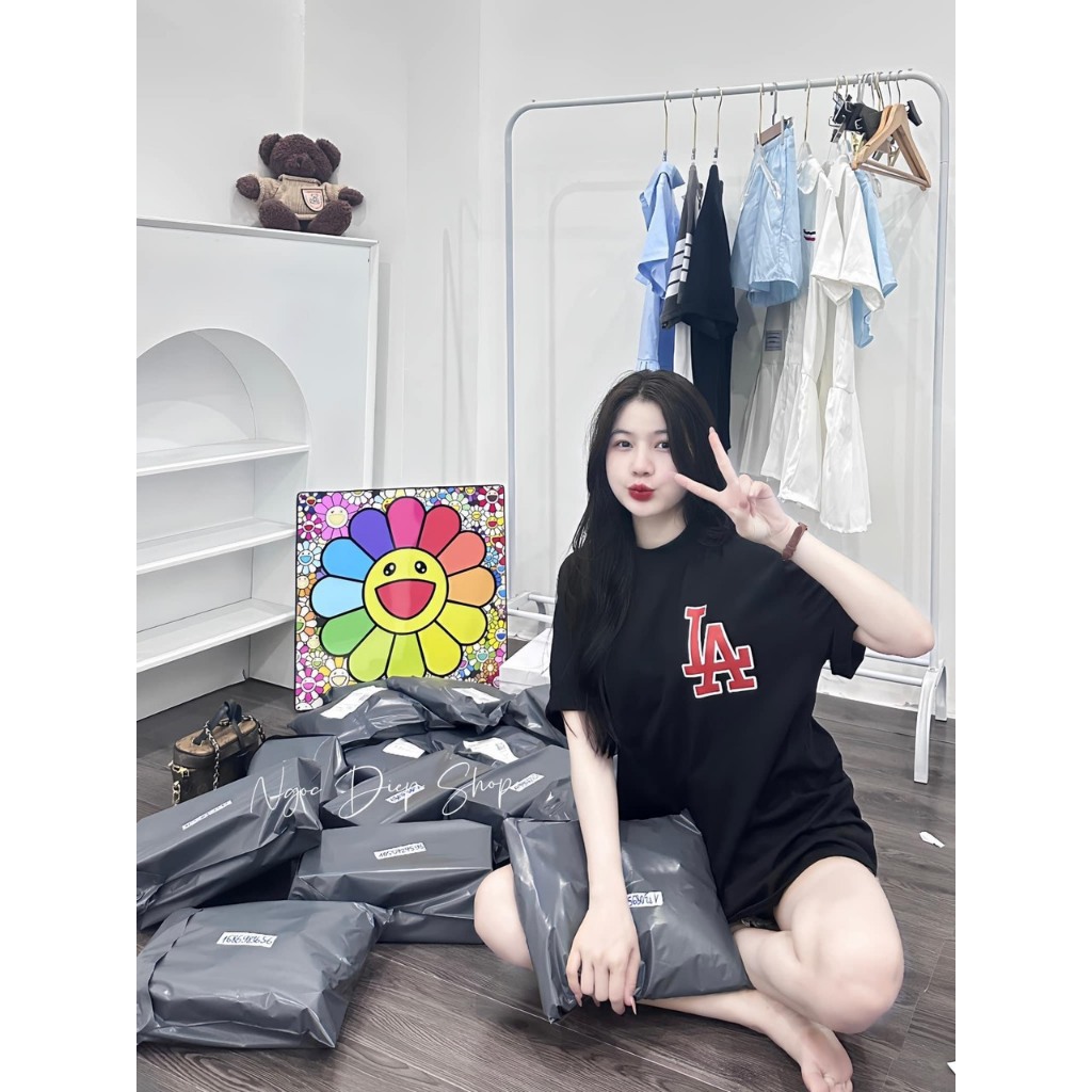 Áo phông nam nữ MLB in họa tiết chữ Los Angeles A151 đỏ hai mặt. Áo thun Unisex Nam Nữ Trẻ trung 2024 | BigBuy360 - bigbuy360.vn