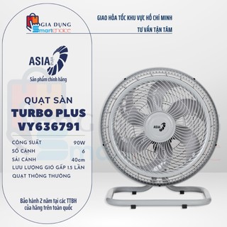 Quạt Sàn Turbo Plus ASIAvina VY636791, VY636891, VY636890, VY586890, VY586790, BH 2 Năm, Hỏa Tốc