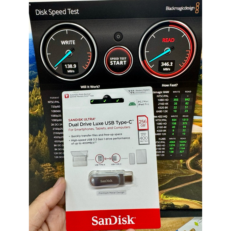 USB 32GB/ 64GB/ 128GB/ 256GB/ 512GB otg 3.1 Sandisk ultra dual driver luxe usb type C (SDDDC4) | BigBuy360 - bigbuy360.vn