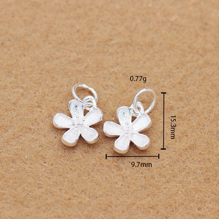 [S925] Charm bạc treo bông hoa - MH165 MOCHUONG JEWELRY