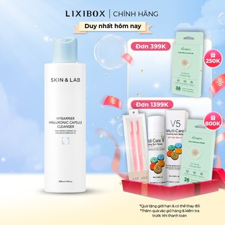 Sữa Rửa Mặt Sạch Da Và Cấp Ẩm SKIN&LAB Hybarrier Hyaluronic Capsule Cleanser 200ml