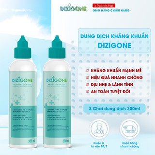 [COMBO] Dung dịch kháng khuẩn DIZIGONE chăm sóc tổn thương lành nhanh, không xót, ngừa sẹo - 2 chai 300ml