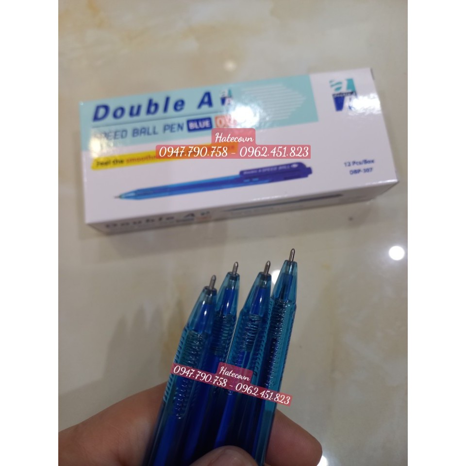 HỘP 12 CÂY bút bi Double A SPEED BALL 0,7mm NGÒI SIÊU ÊM BÚT ẤN ĐỘ INDIA