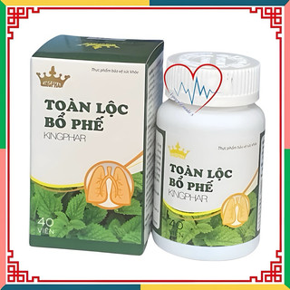 TOÀN LỘC BỔ PHẾ  Kingphar ( hộp 40 viên) -Giúp thanh nhiệt, nhuận phế,giảm các triệu chứng ho gió, ho khan, ho hen