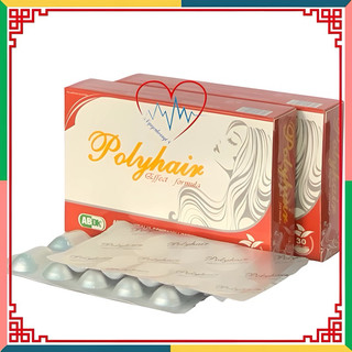 Dưỡng tóc POLYHAIR  - Hộp 30 Viên - Dưỡng tóc suôn mượt, kích thích mọc tóc, ngăn ngừa rụng tóc, xơ tóc