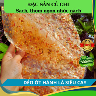 1kg Bánh tráng phơi sương dẻo ớt hành lá siêu cay - Đặc sản Củ Chi - Dành cho bạn yêu thích vị cay